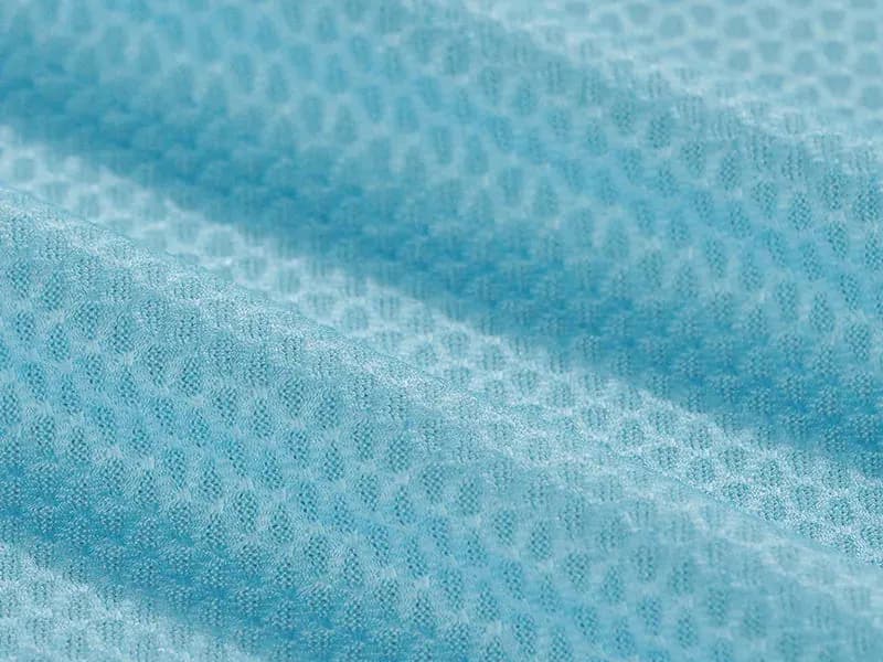Close-up of a breathable jersey mesh